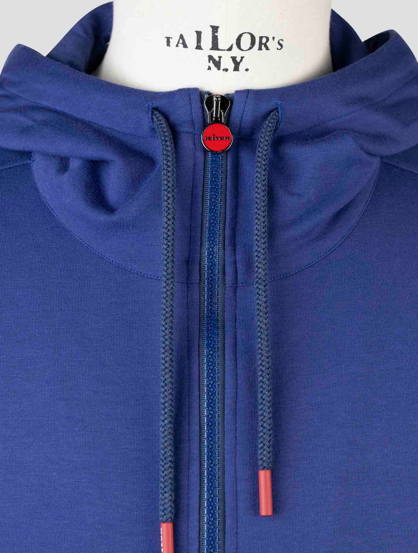 Kiton Blue Cotton Shirt Umbi