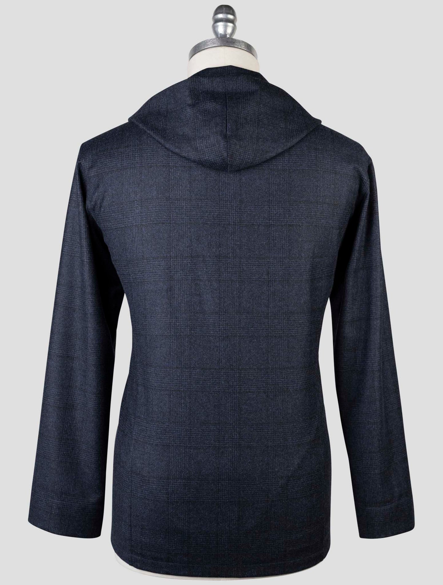 Kiton Blue Wool Cashmre Shirt Luca
