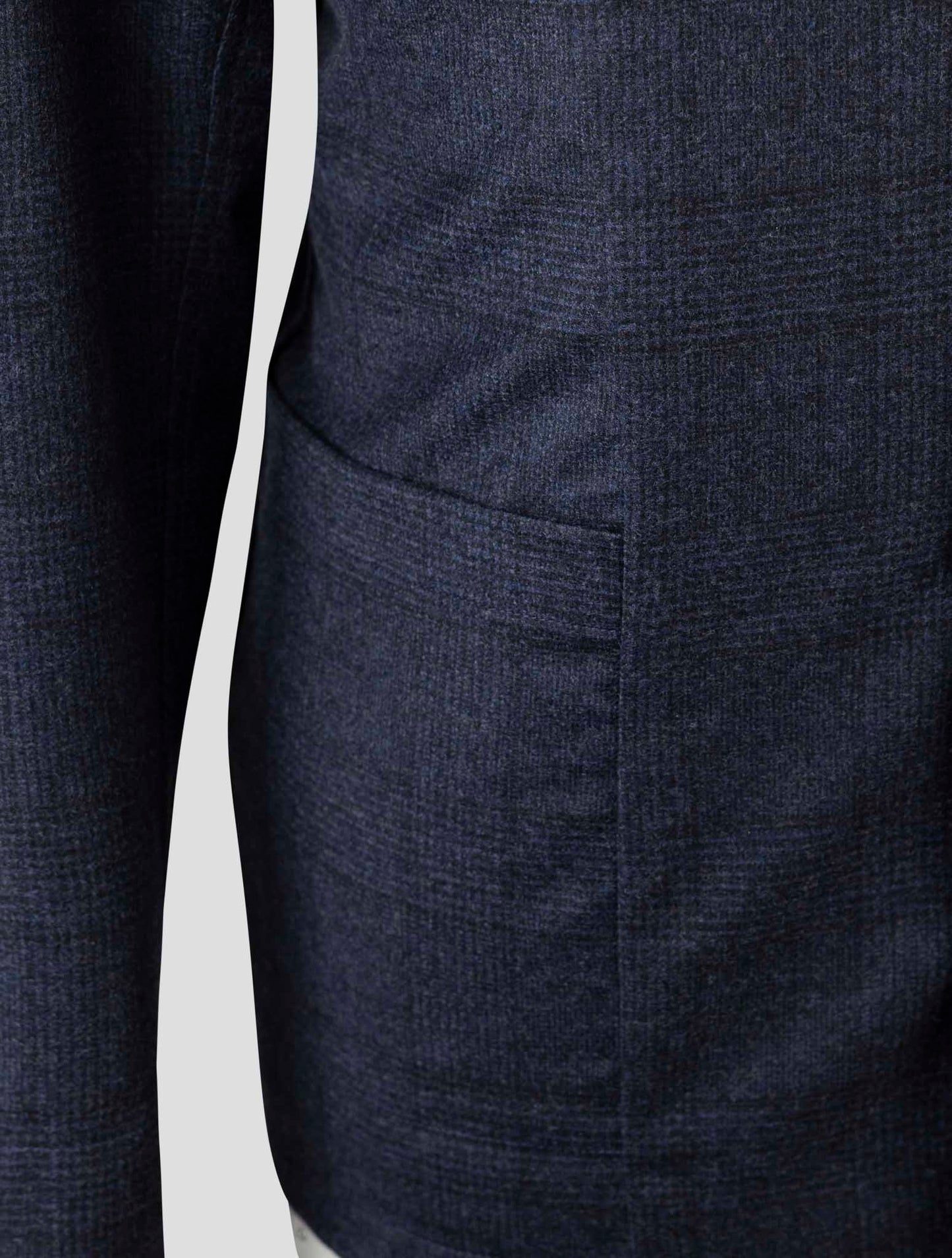 Kiton Blue Wool Cashmre Shirt Luca