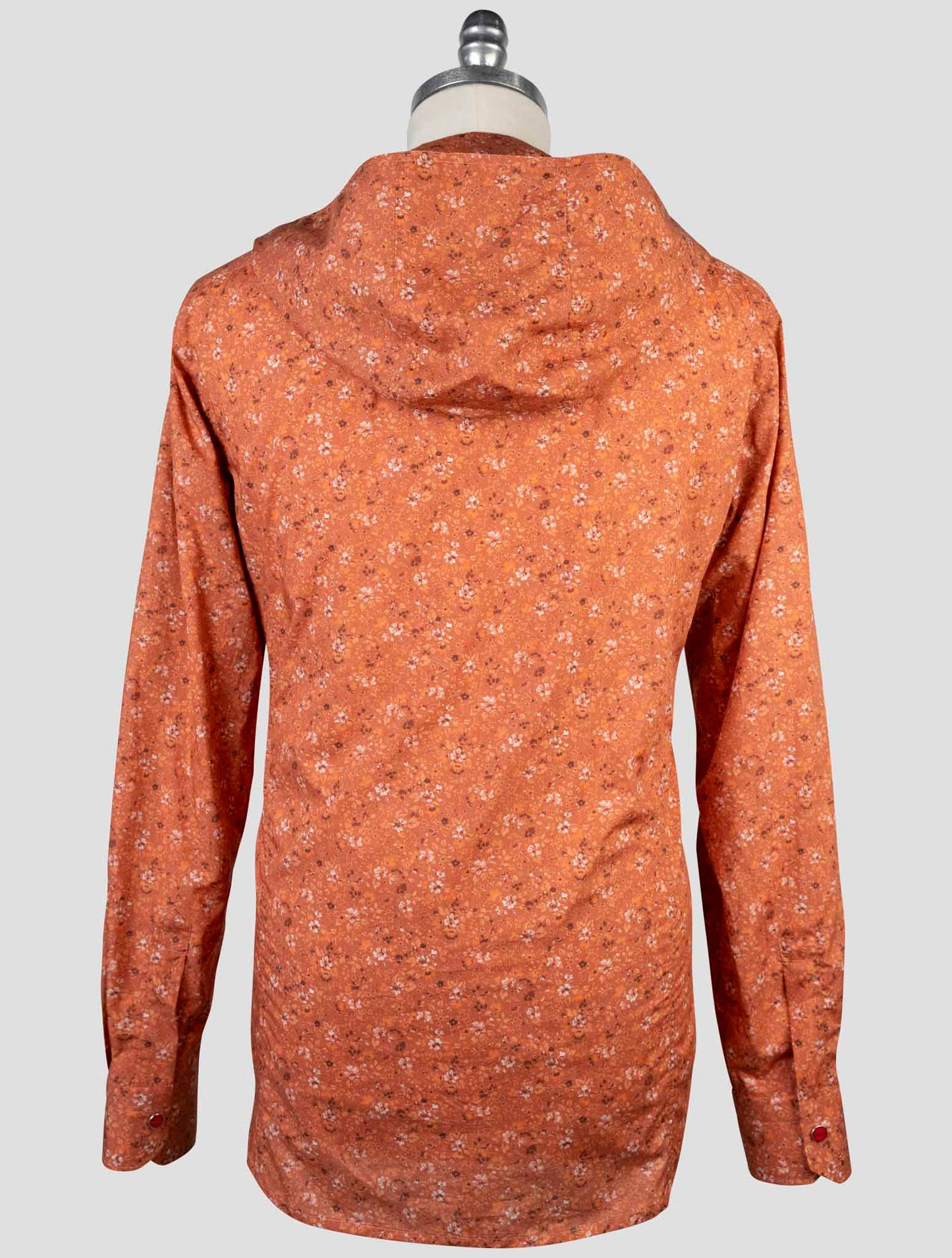 Kiton Orange Cotton Shirt Mariano