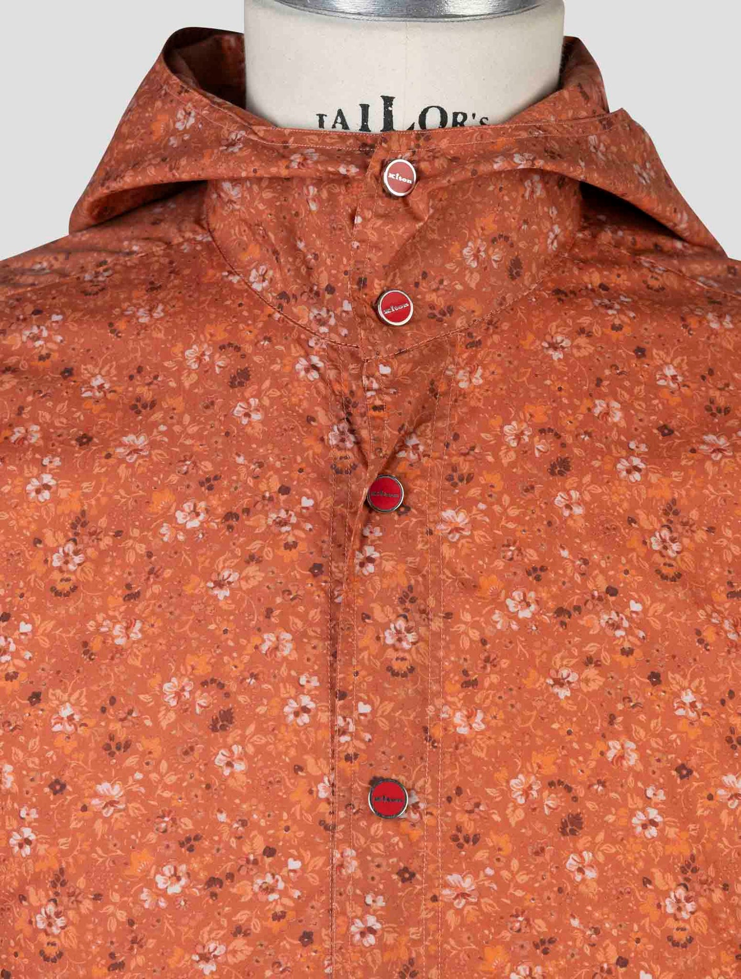 Kiton Orange Cotton Shirt Mariano