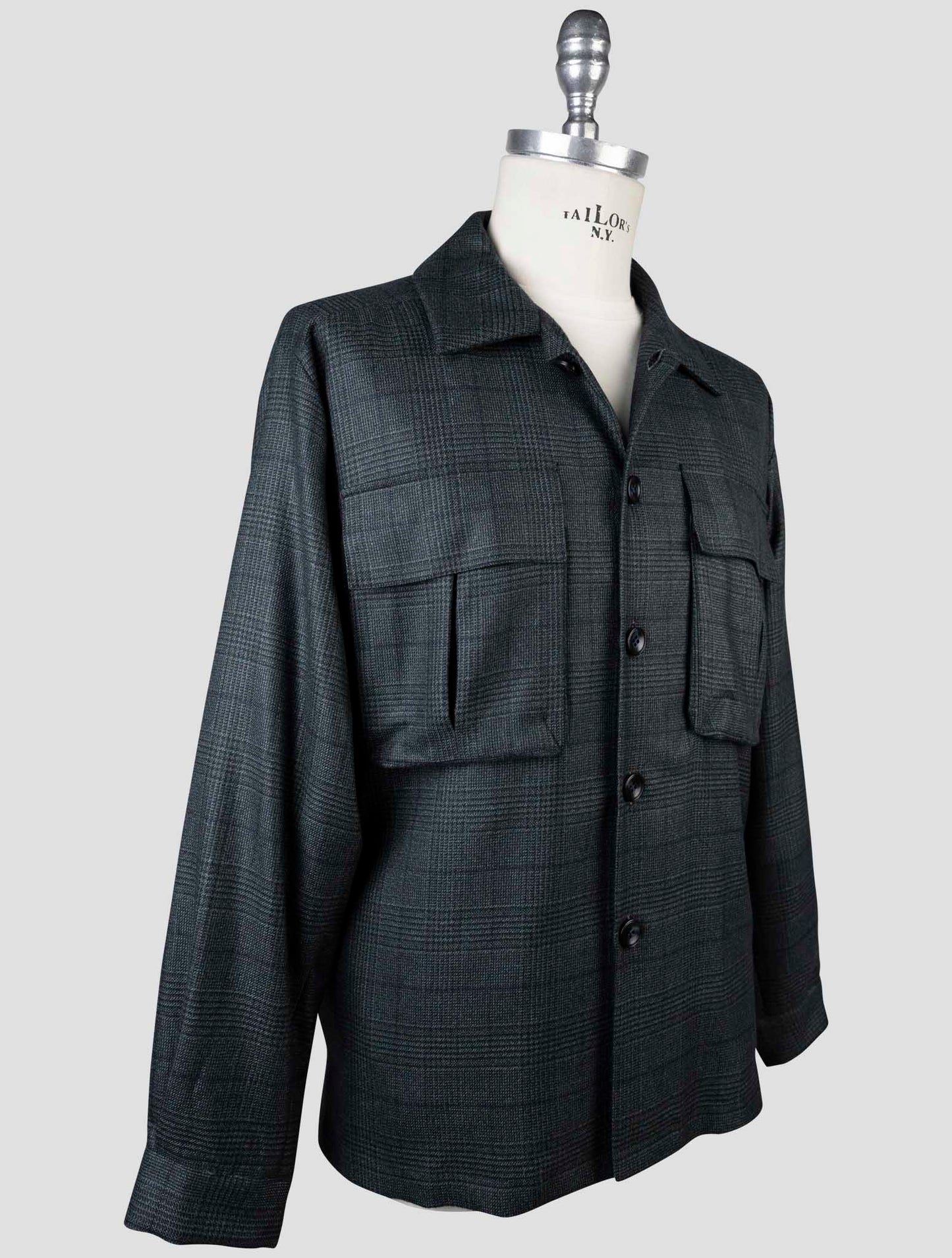 Kiton Green Cashmere Shirt