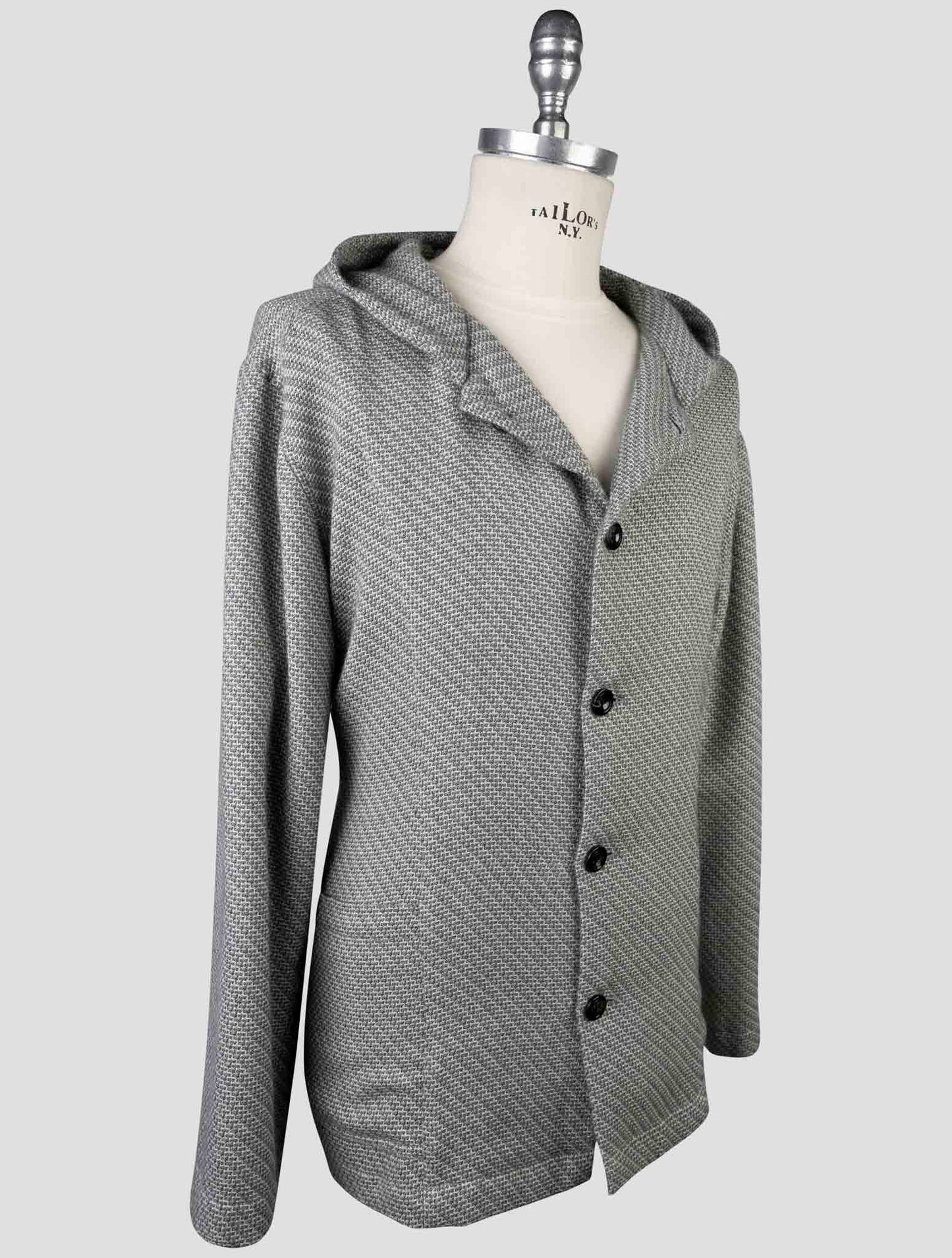 Kiton Gray Cashmere Shirt Luca