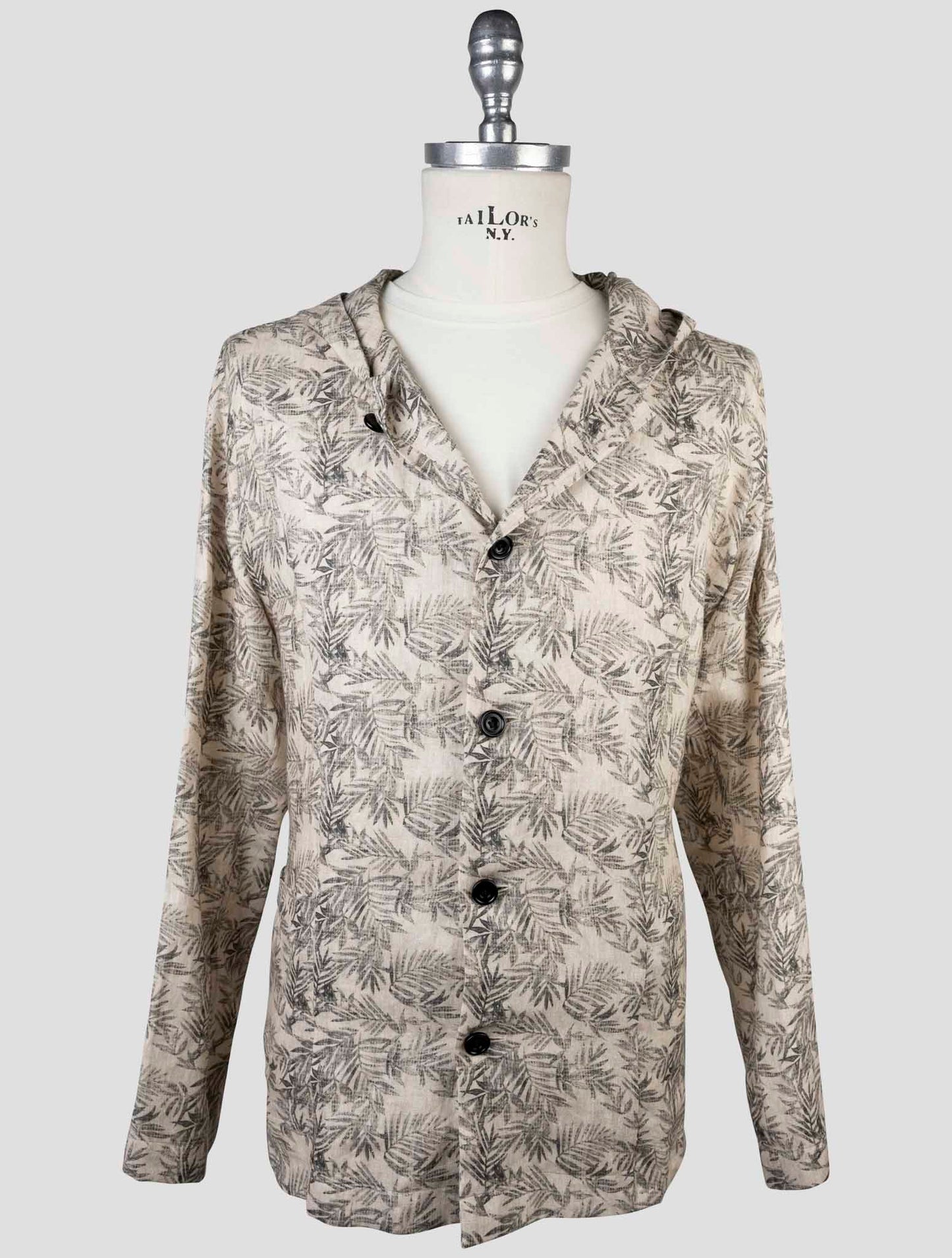 Kiton Beige Linen Shirt Luca