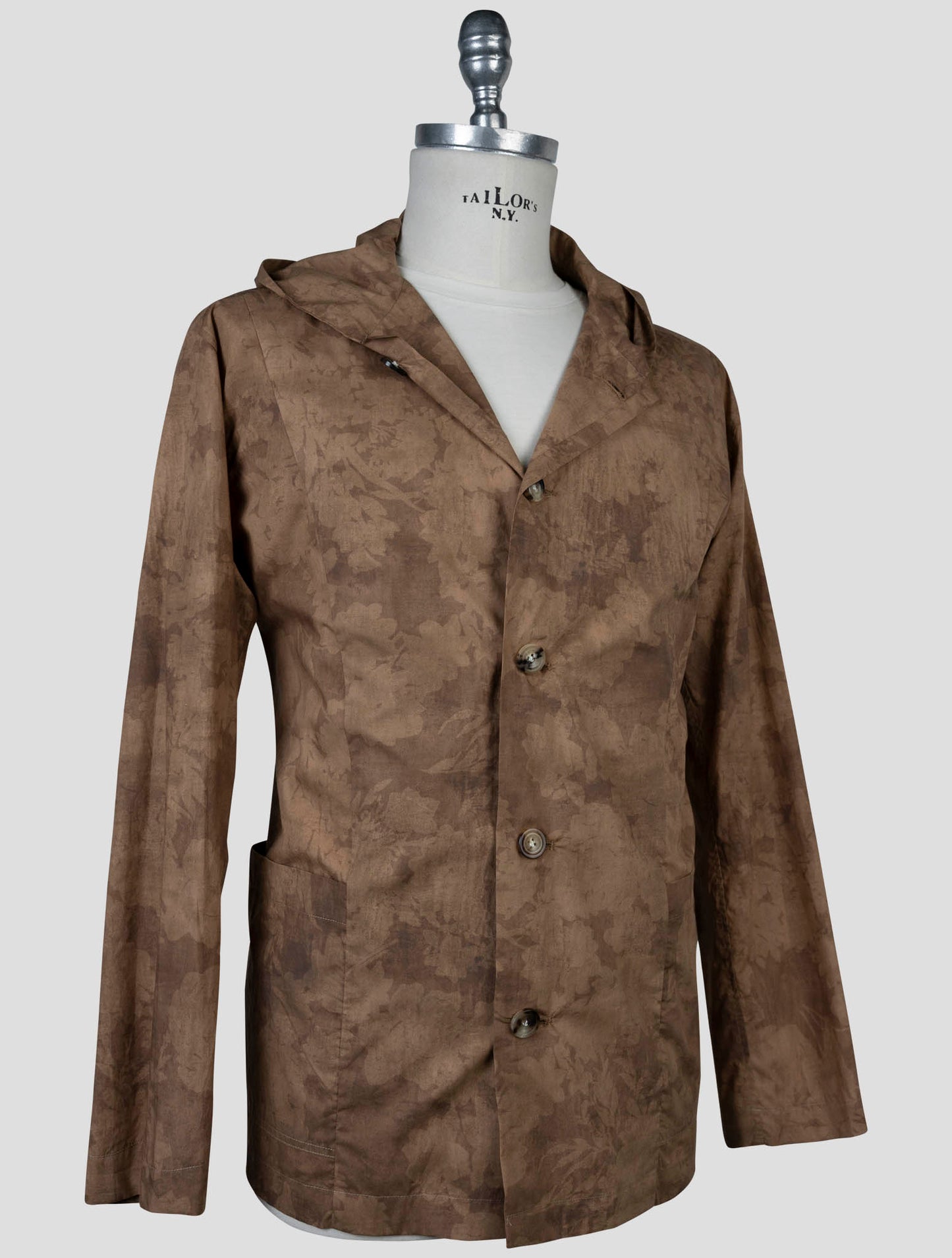 Kiton Brown Cotton Shirt Luca