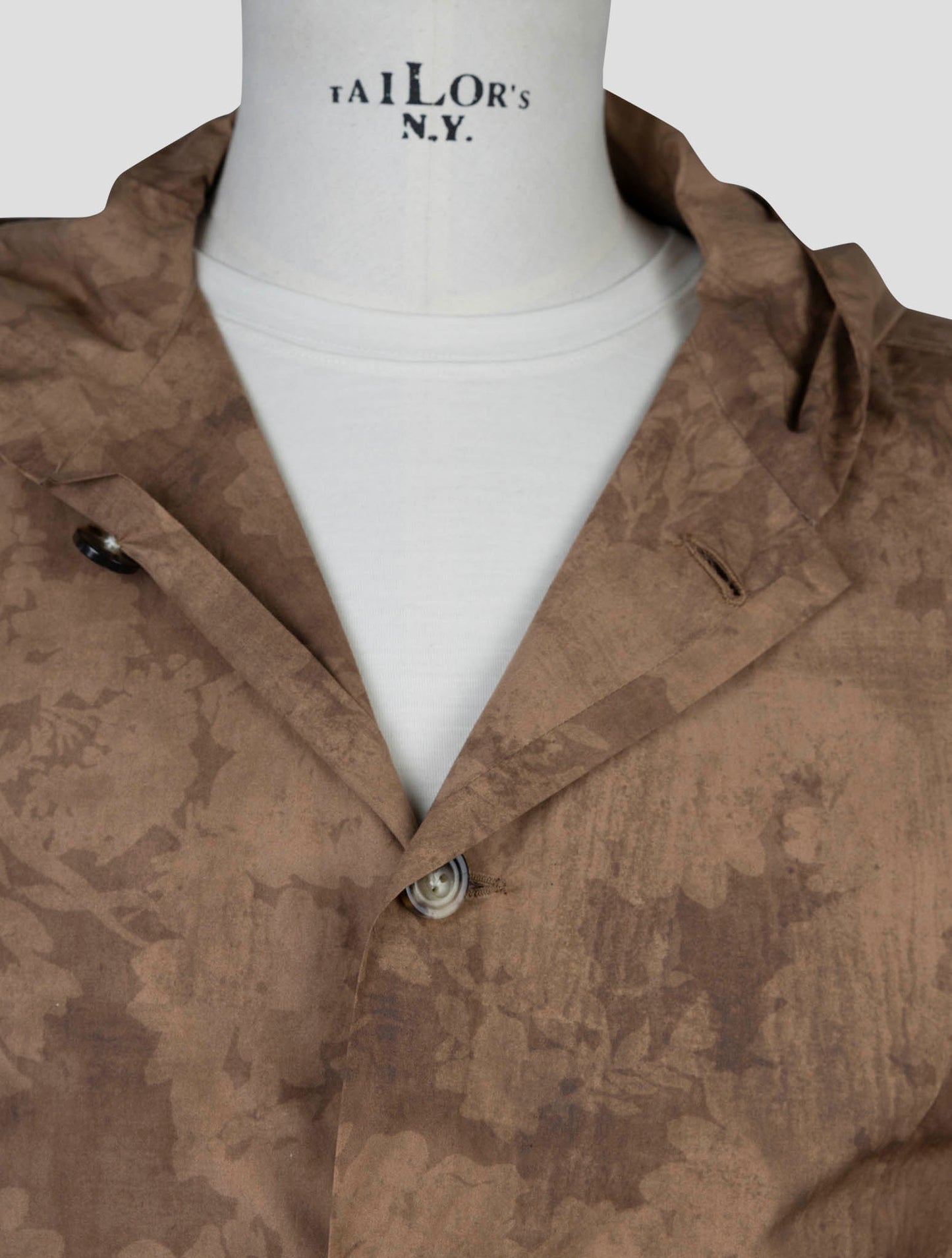 Kiton Brown Cotton Shirt Luca