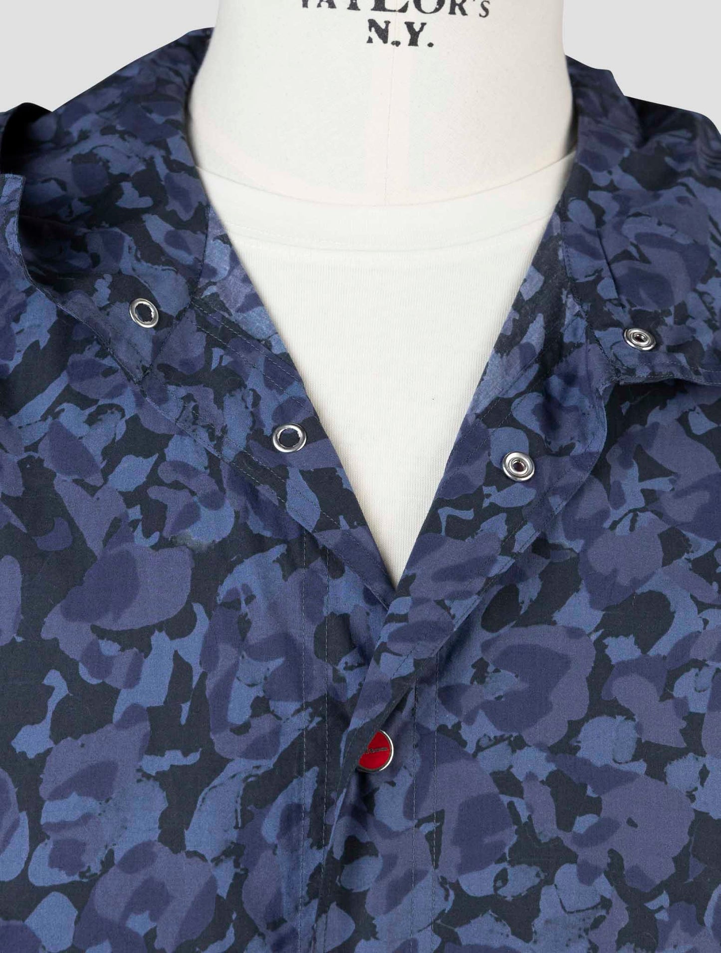 Kiton Blue Cotton Shirt Mariano