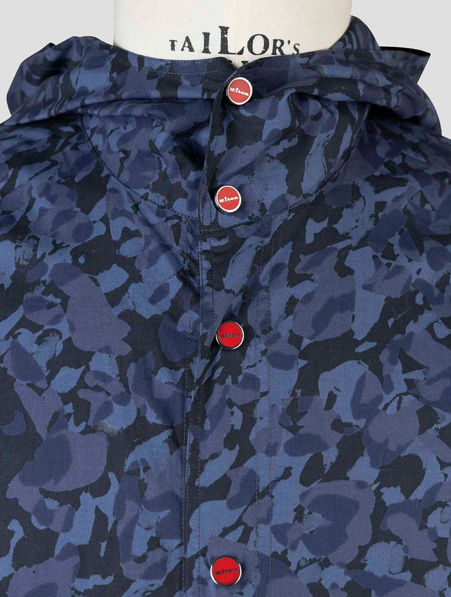Kiton Blue Cotton Shirt Mariano