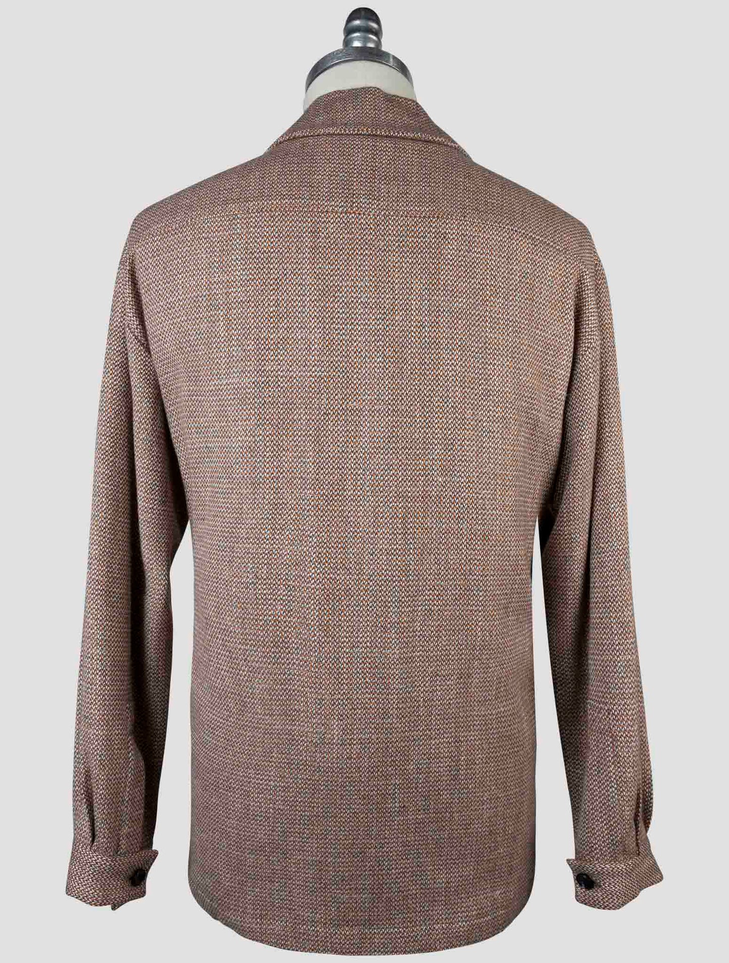 Kiton Multicolor Cashmere Virgin Wool Silk Linen Overshirt