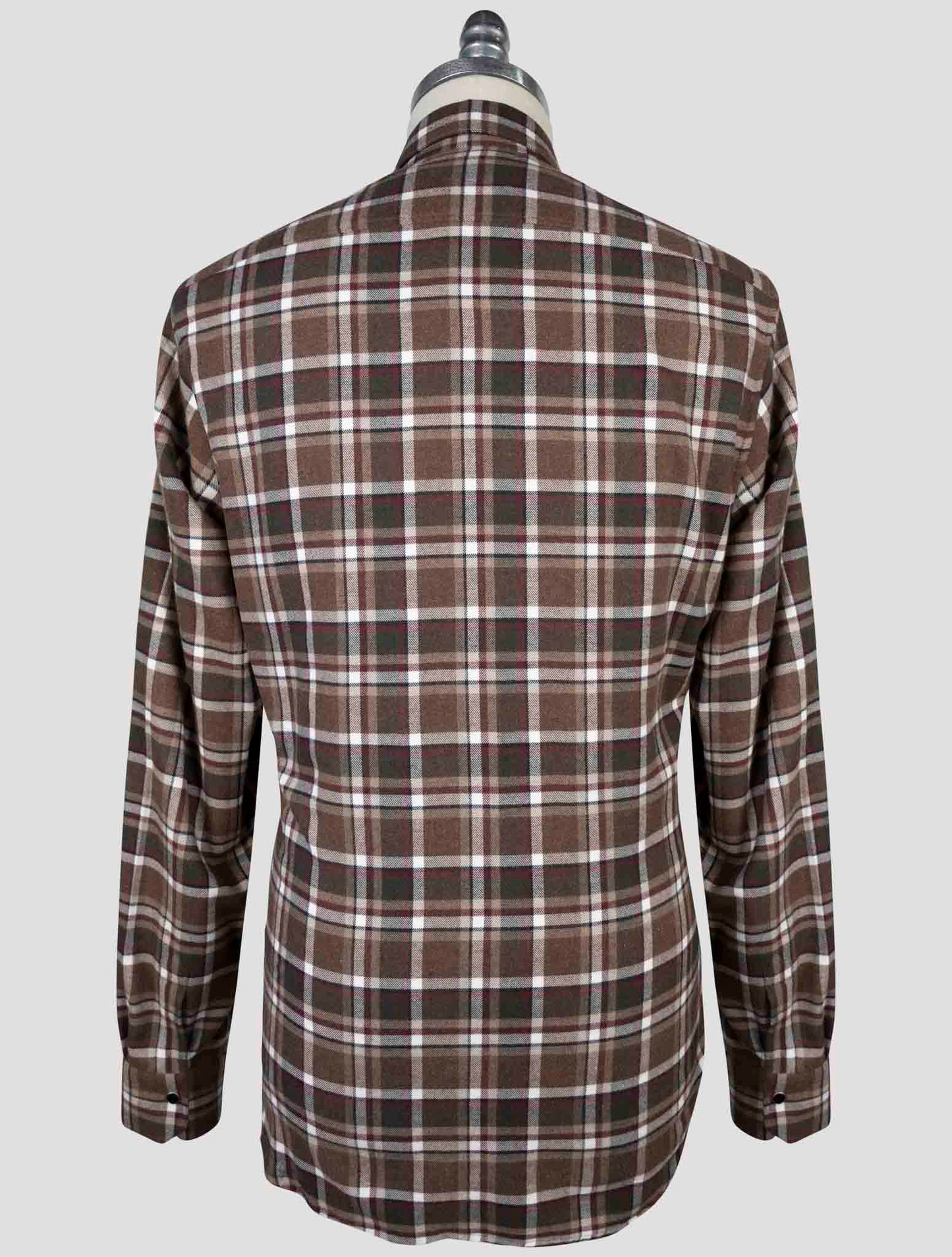 Kiton Brown Cotton Shirt Buba