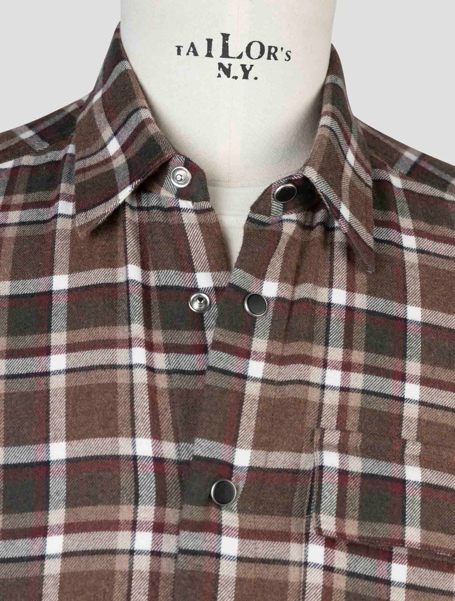 Kiton Brown Cotton Shirt Buba