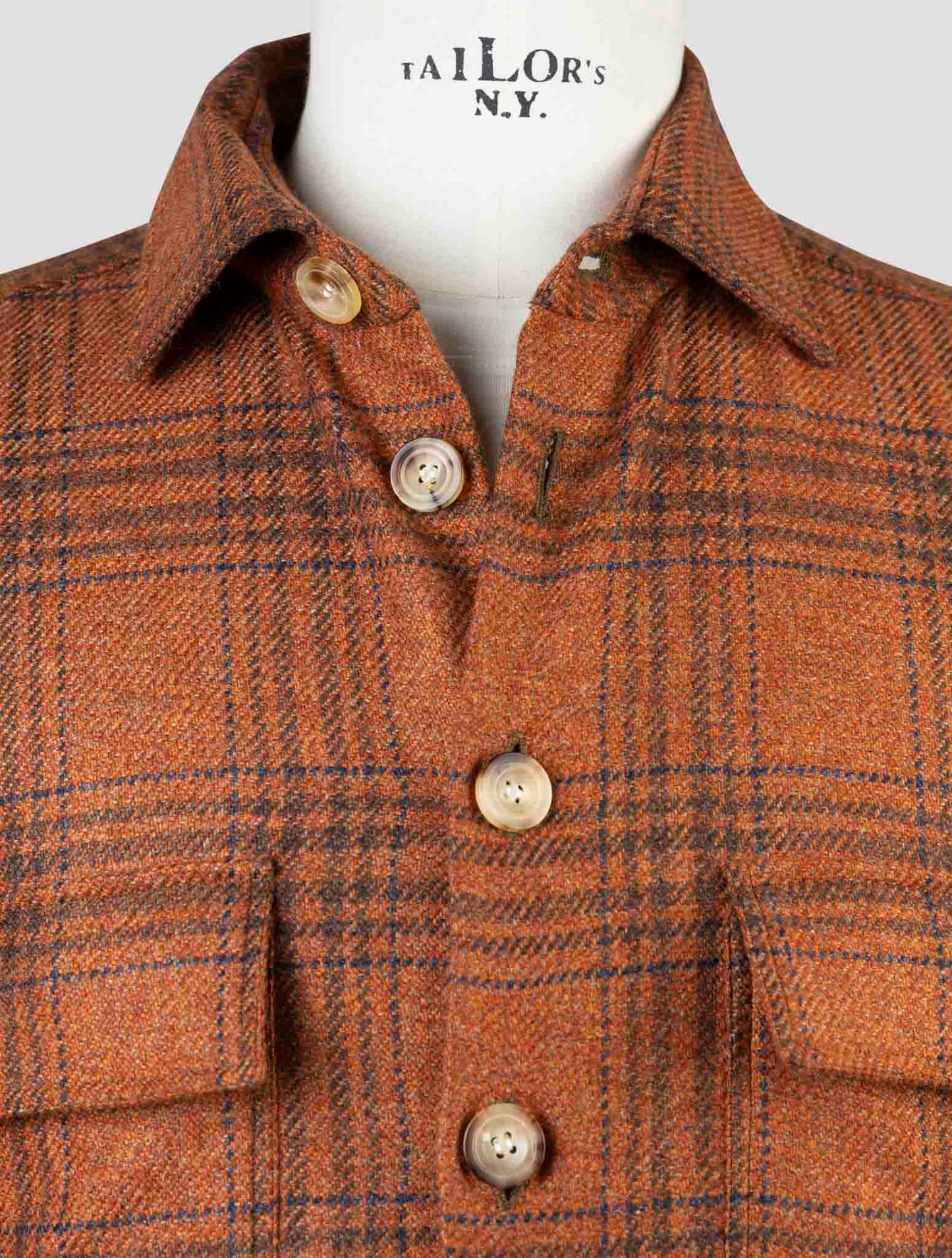 Kiton Orange Cashmere Shirt