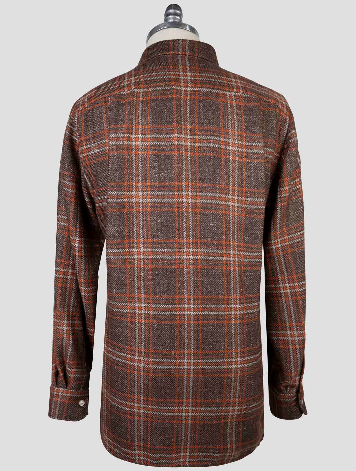 Kiton Multicolor Cashmere Virgin Wool Silk Linen Shirt