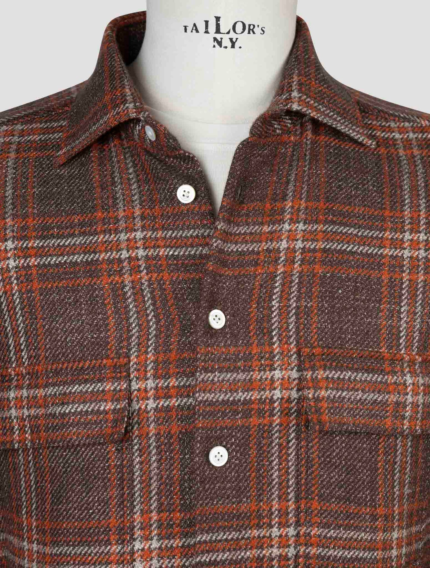 Kiton Multicolor Cashmere Virgin Wool Silk Linen Shirt