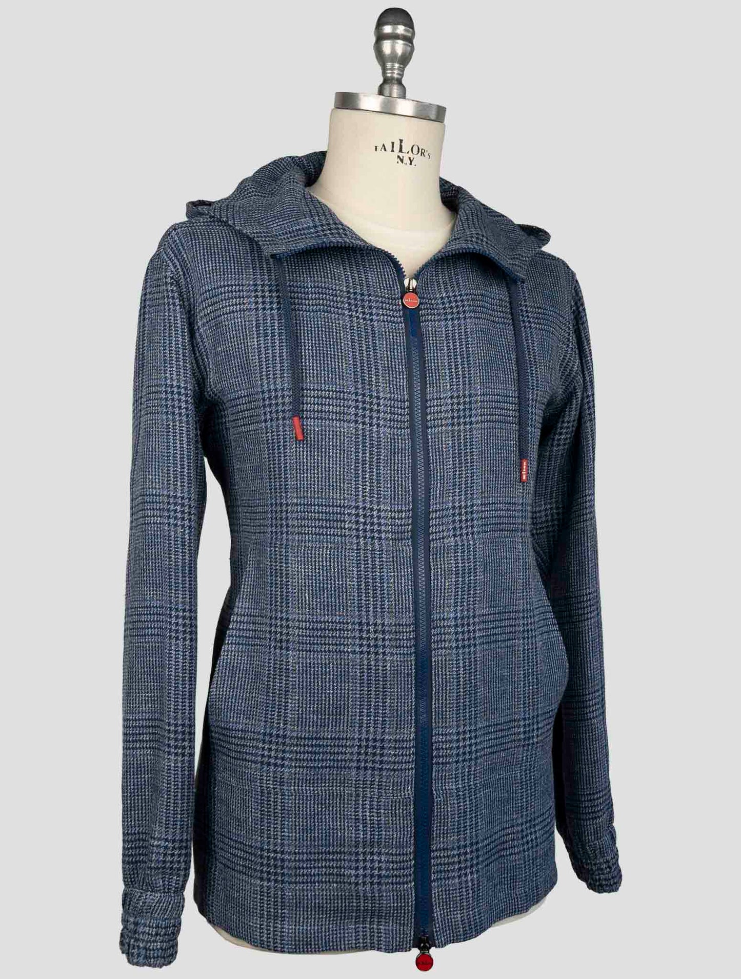 Kiton Blue Linen Silk Cotton Shirt Umbi