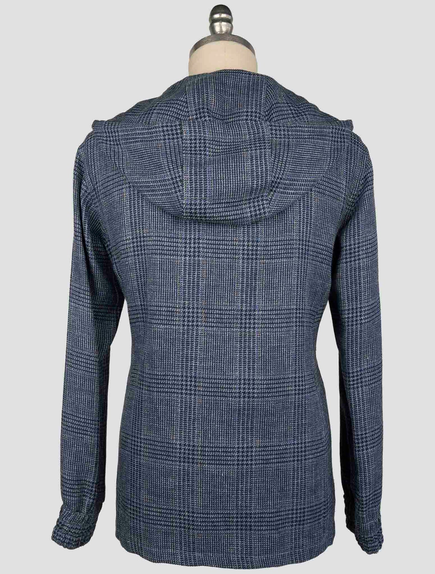 Kiton Blue Linen Silk Cotton Shirt Umbi