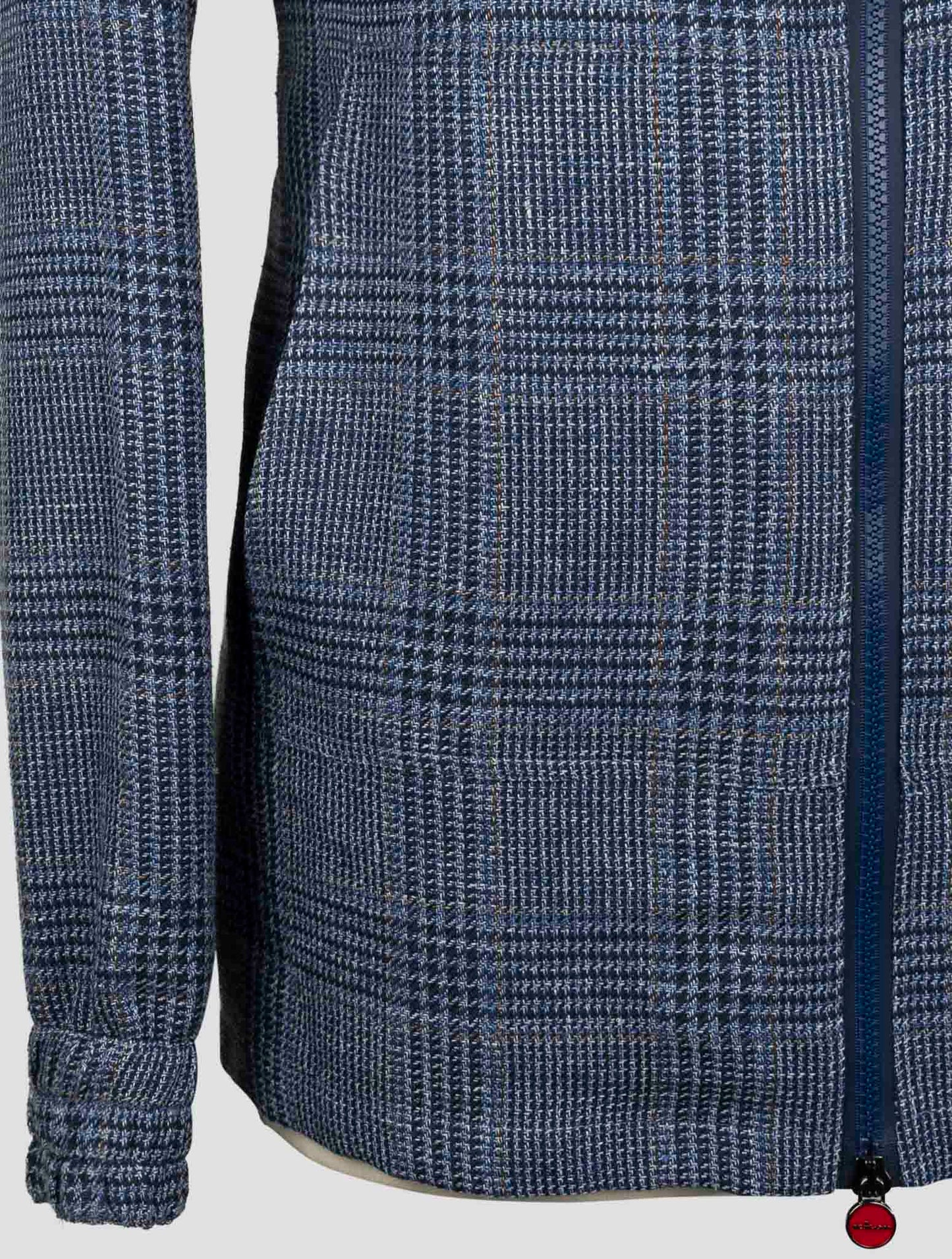 Kiton Blue Linen Silk Cotton Shirt Umbi