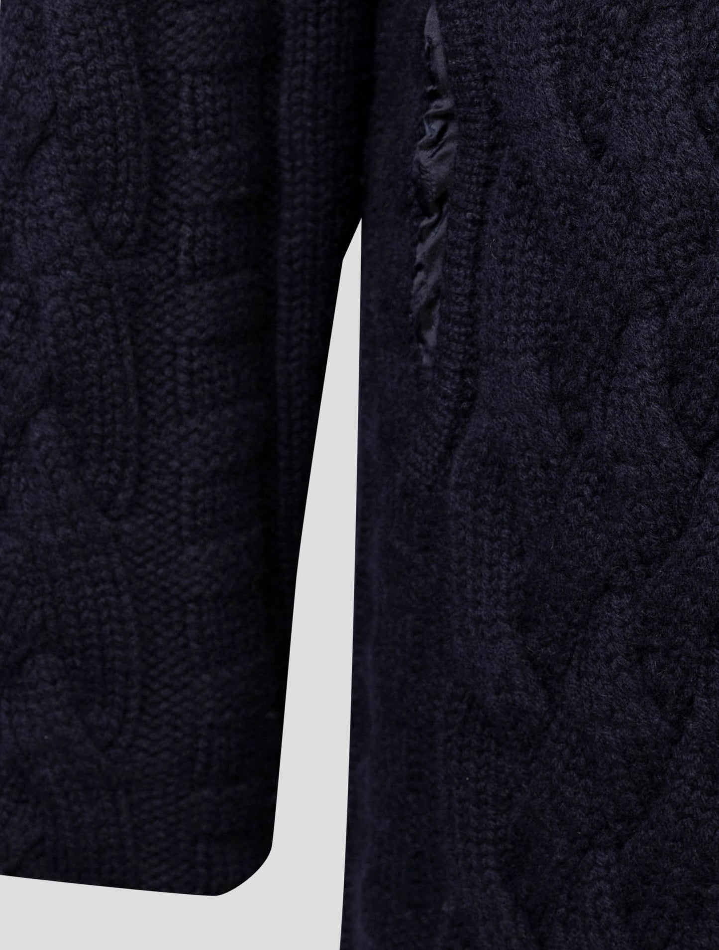kiton Blue Cashmere Mink Fur Overcoat
