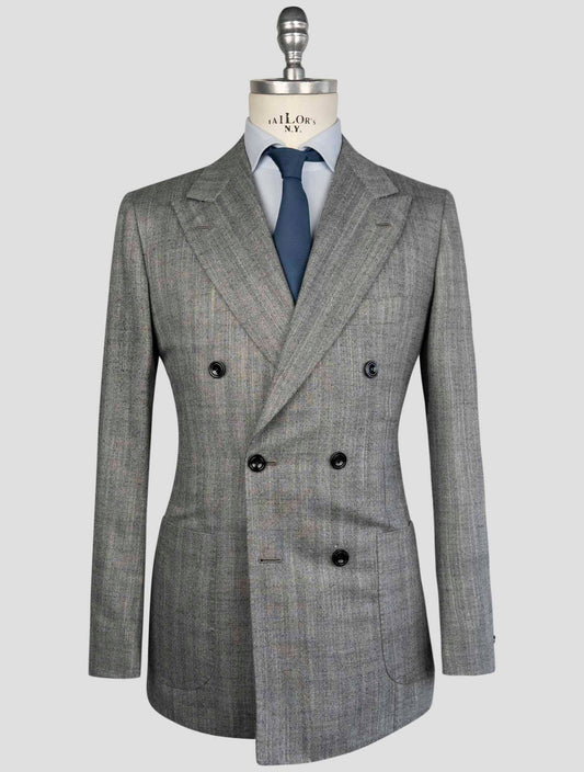 Kiton Gray Cashmere Silk Suit
