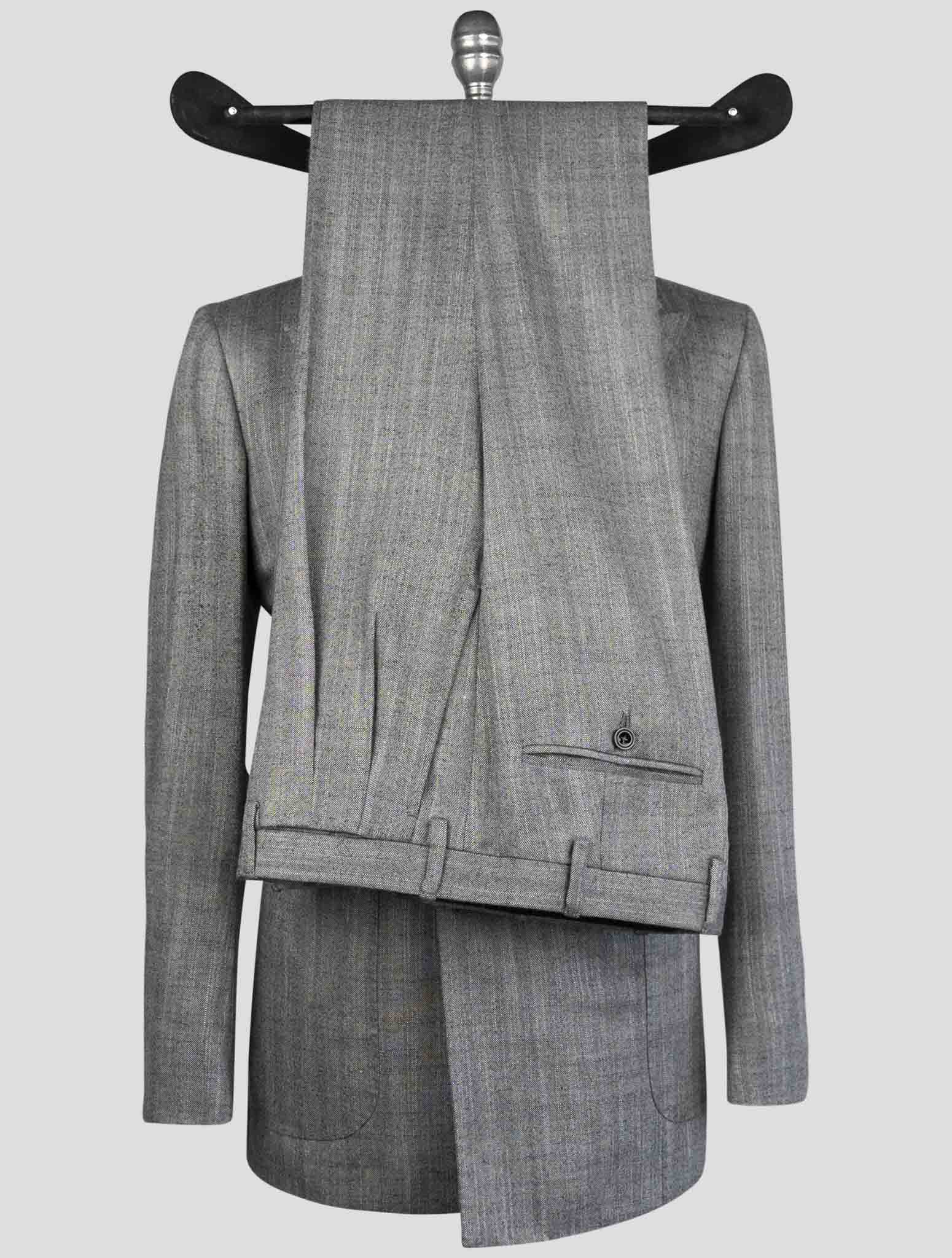 Kiton Gray Cashmere Silk Suit