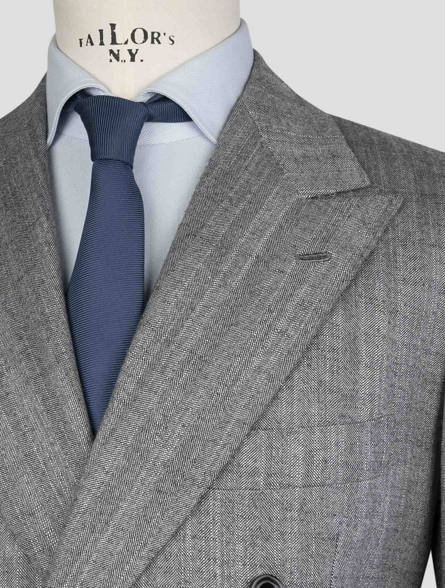 Kiton Gray Cashmere Silk Suit