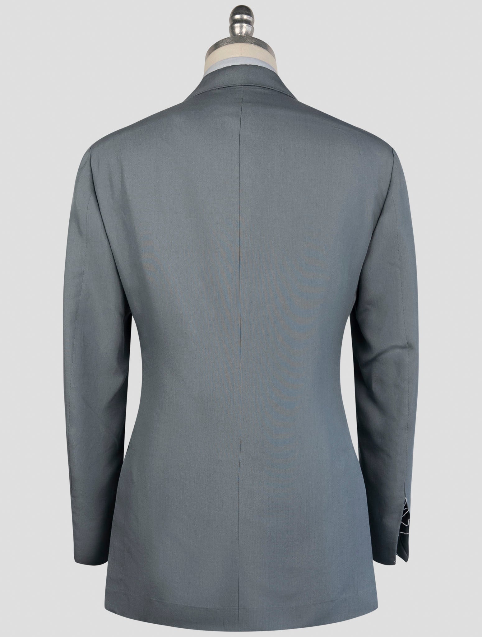 Kiton Light Blue Lyocell Viscose Silk Suit