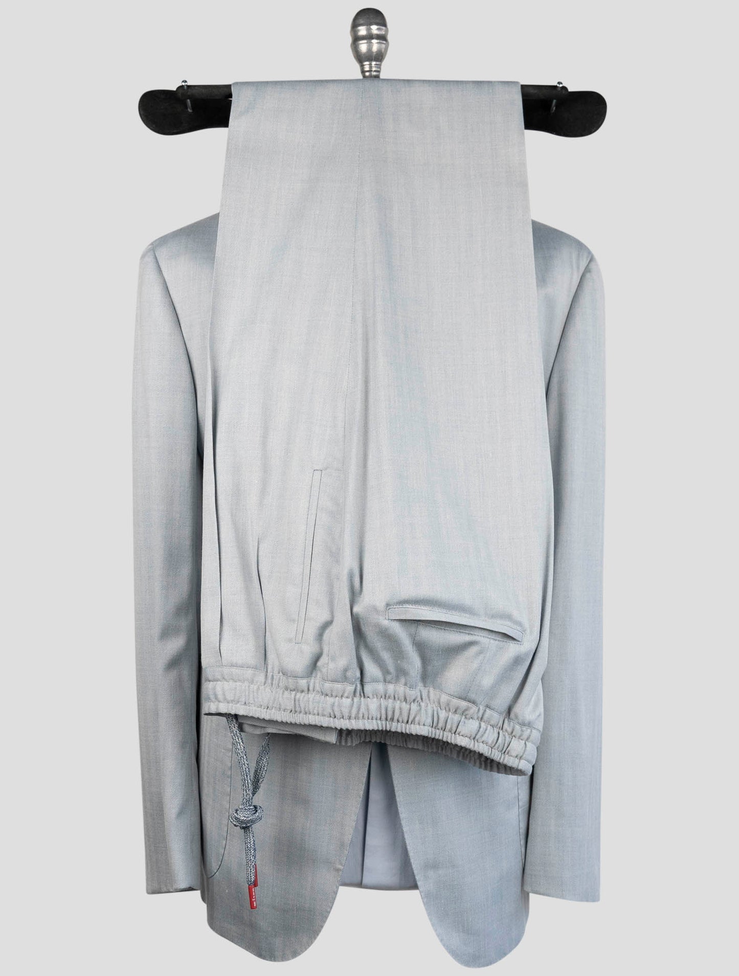 Kiton Light Blue Cashmere Wool Silk Linen Ea Suit