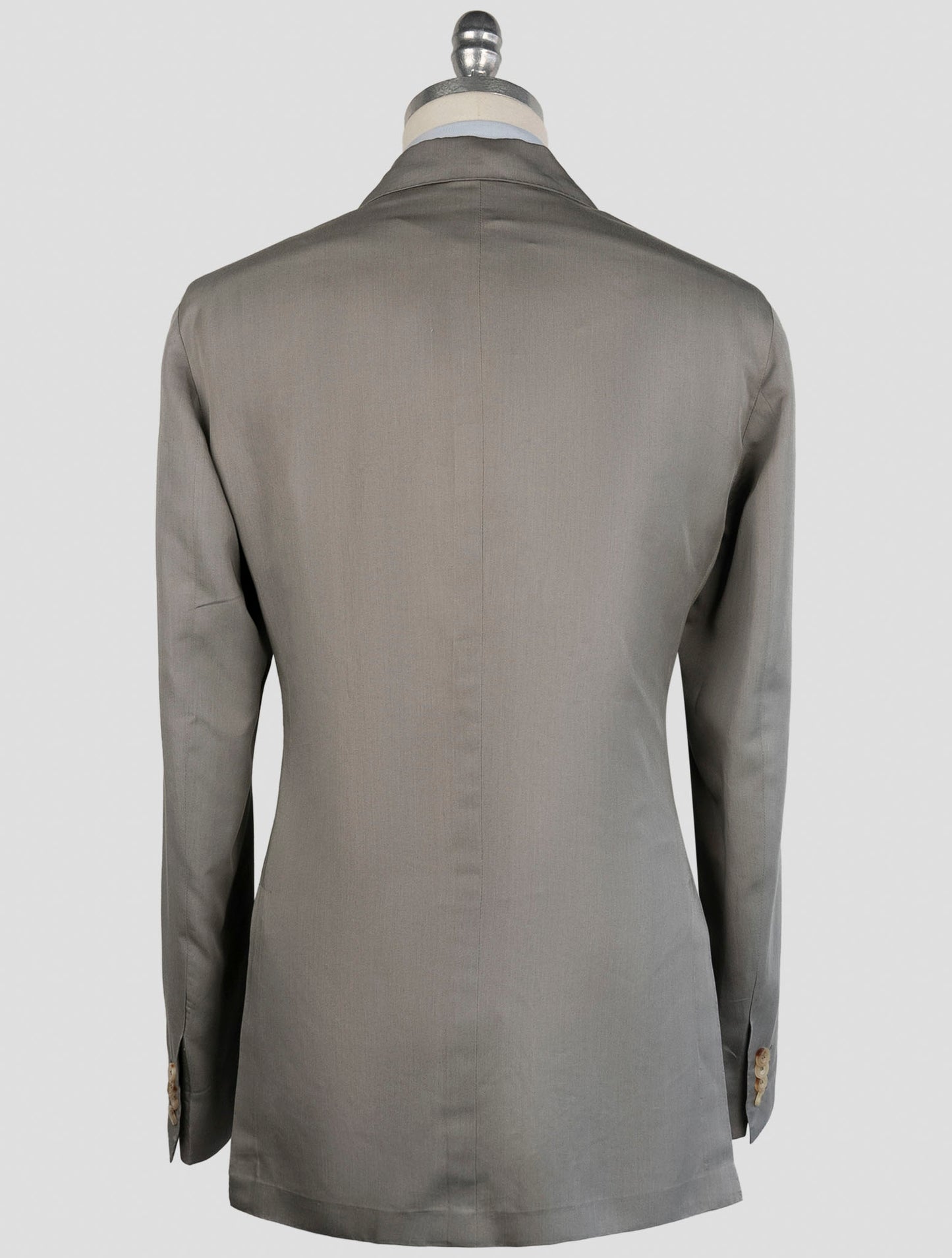Kiton Gray Lyocell Viscose Silk Suit