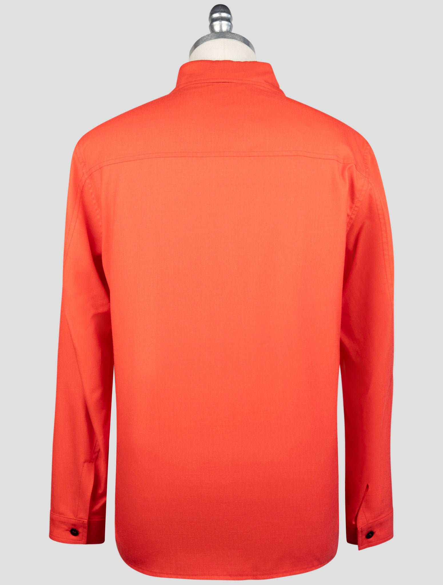 Kiton Red Cashmere Silk Shirt