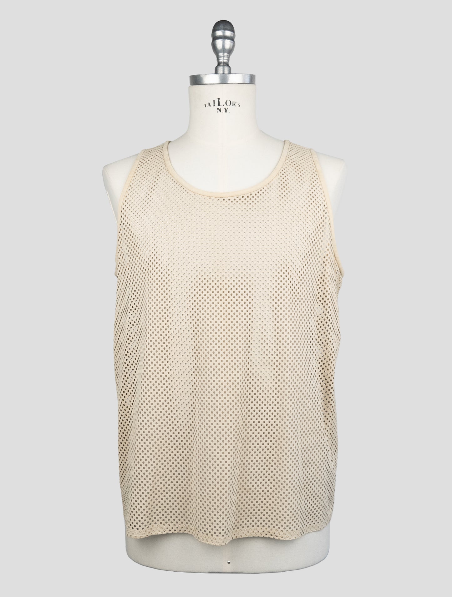 Kiton Beige Leather Gilet