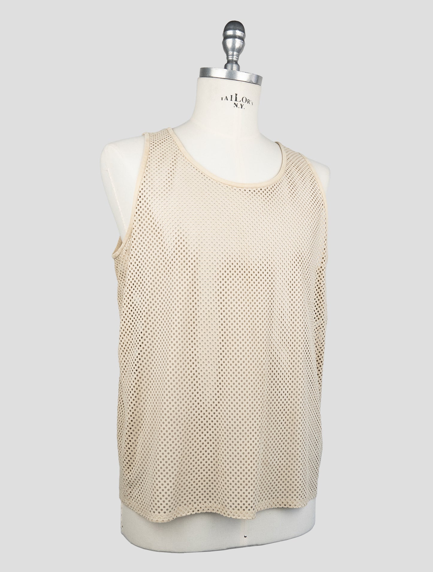 Kiton Beige Leather Gilet