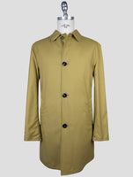 Kiton Green Beige Cashmere Silk Reverse Overcoat