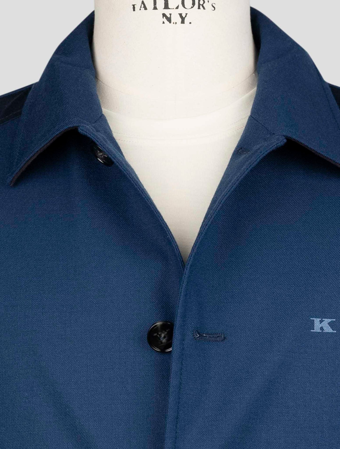 Kiton Blue Cashmere Ea Coat