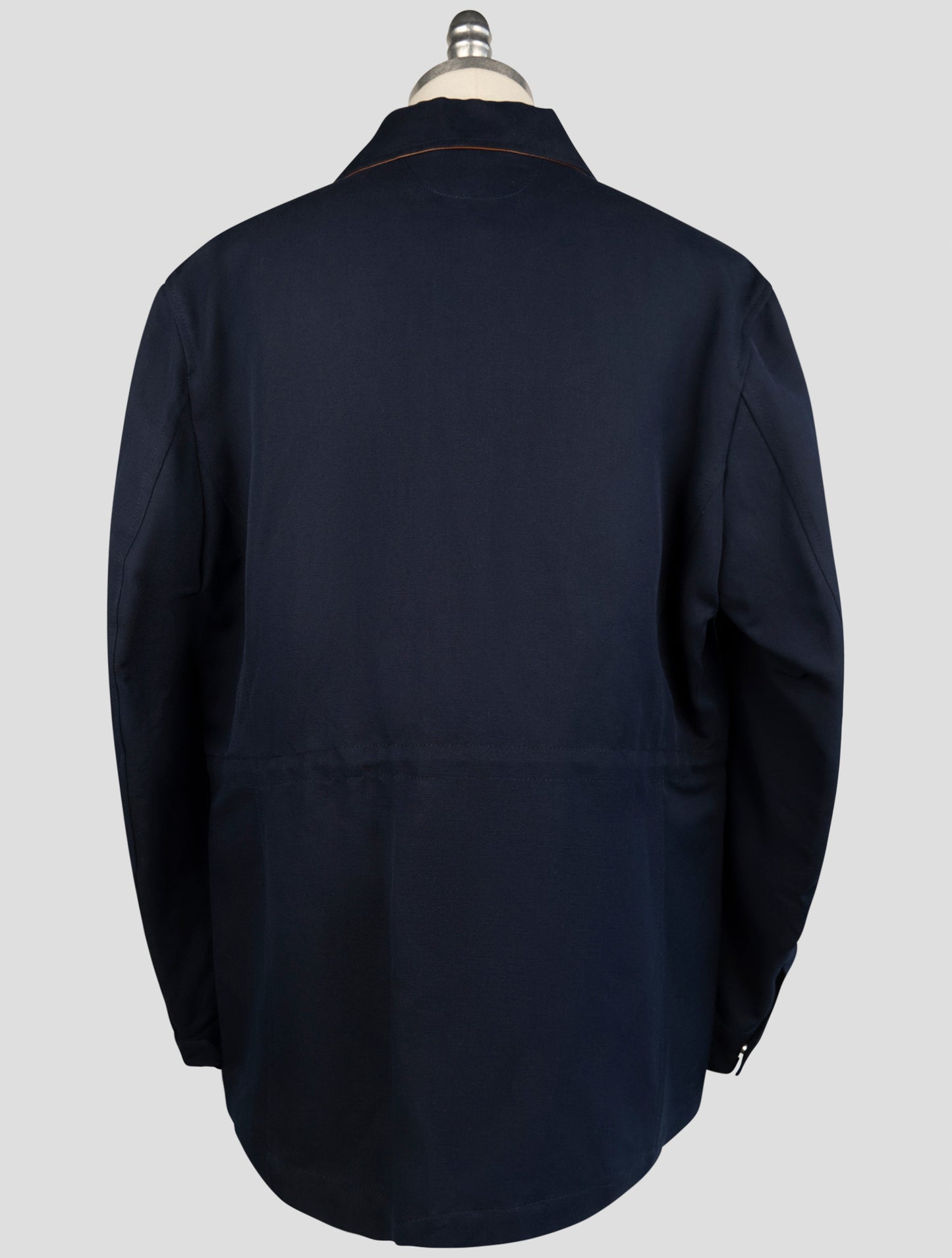 Kiton Blue Cotton Coat