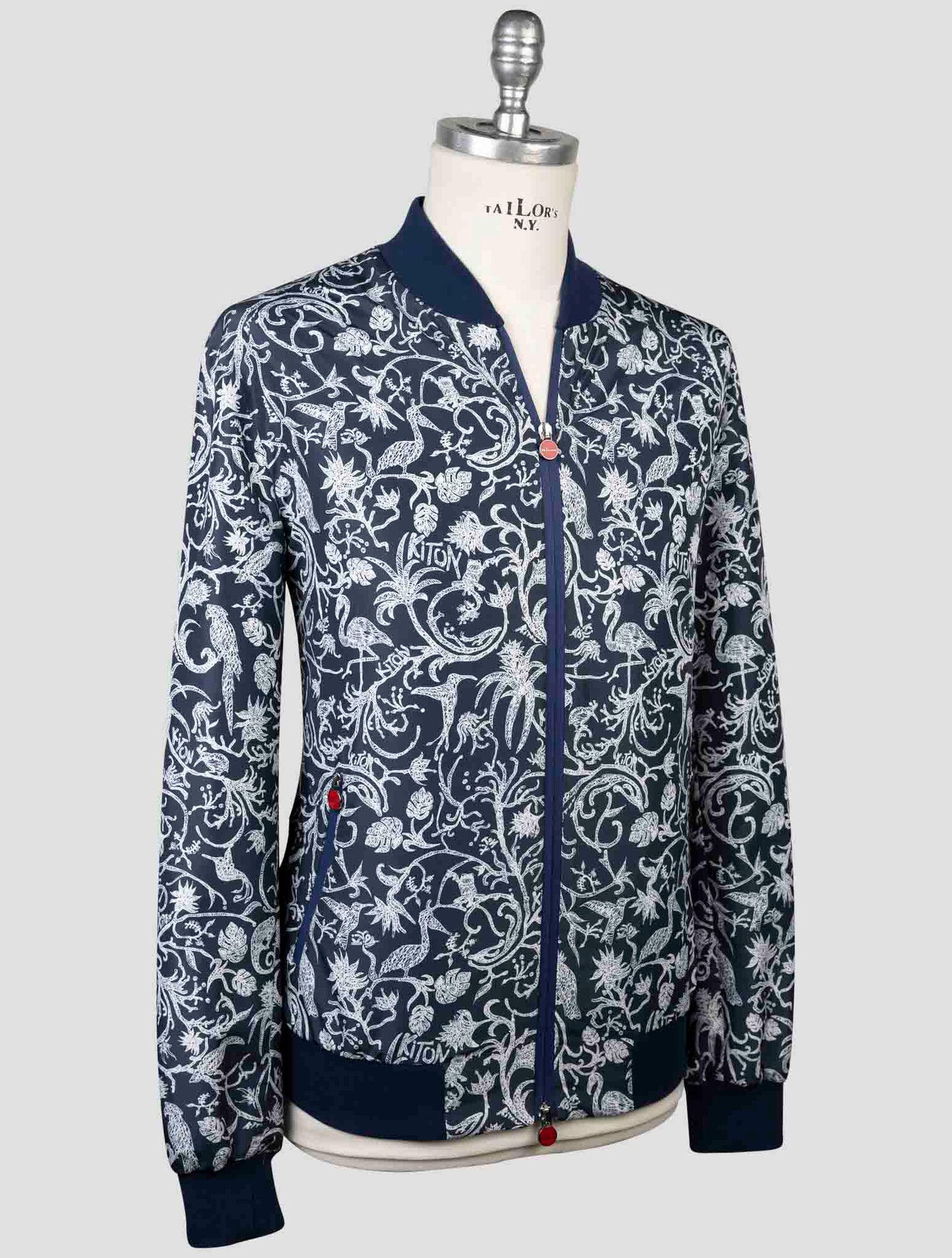 Kiton Blue Pl Coat