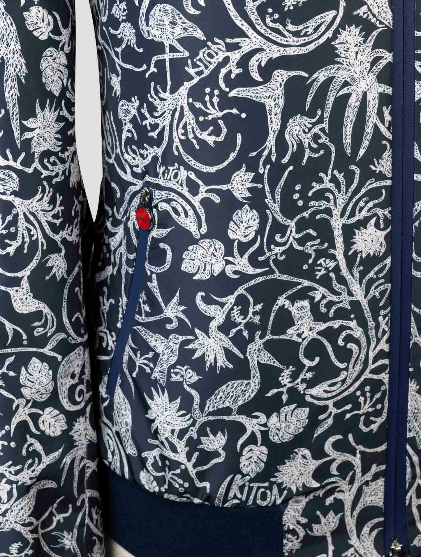Kiton Blue Pl Coat