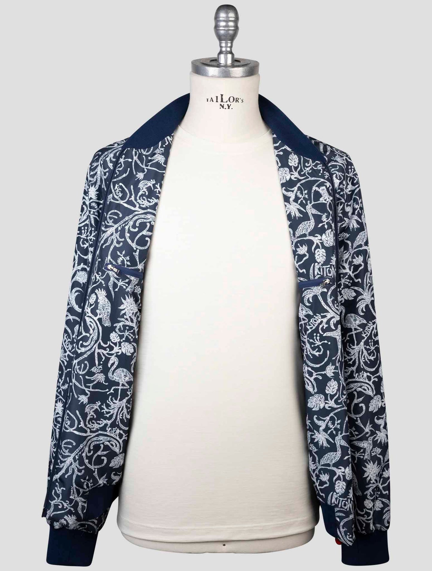 Kiton Blue Pl Coat