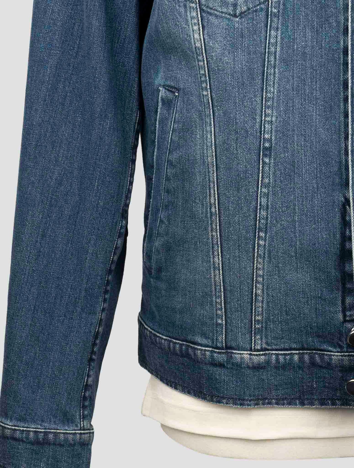 Kiton Blue Cotton Ea Coat
