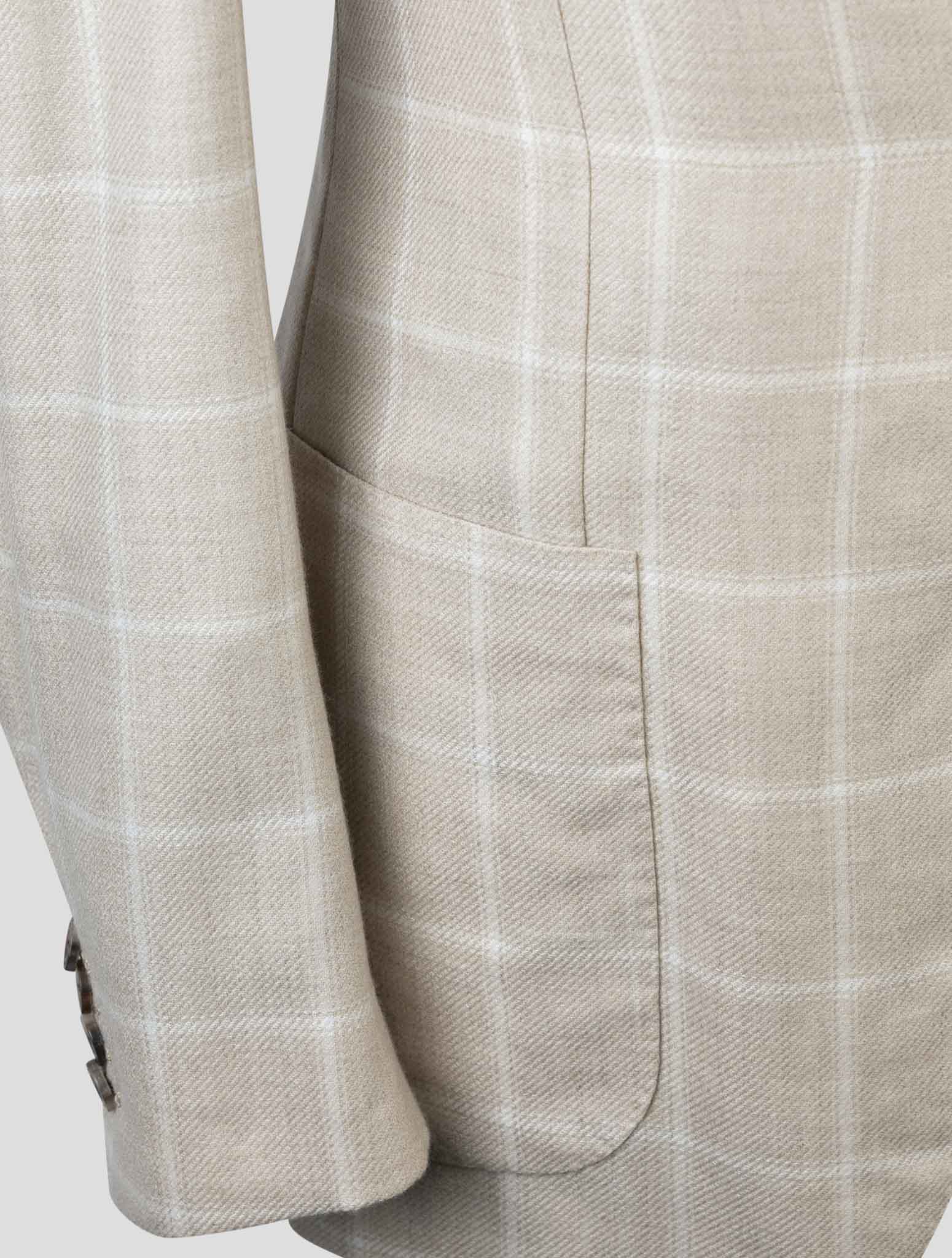Kiton Beige Cashmere Silk Blazer