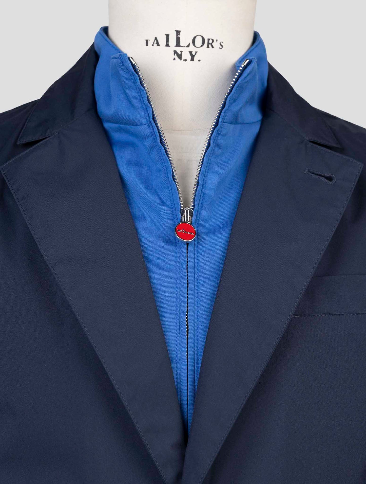 Kiton Blue Pl Pu Coat