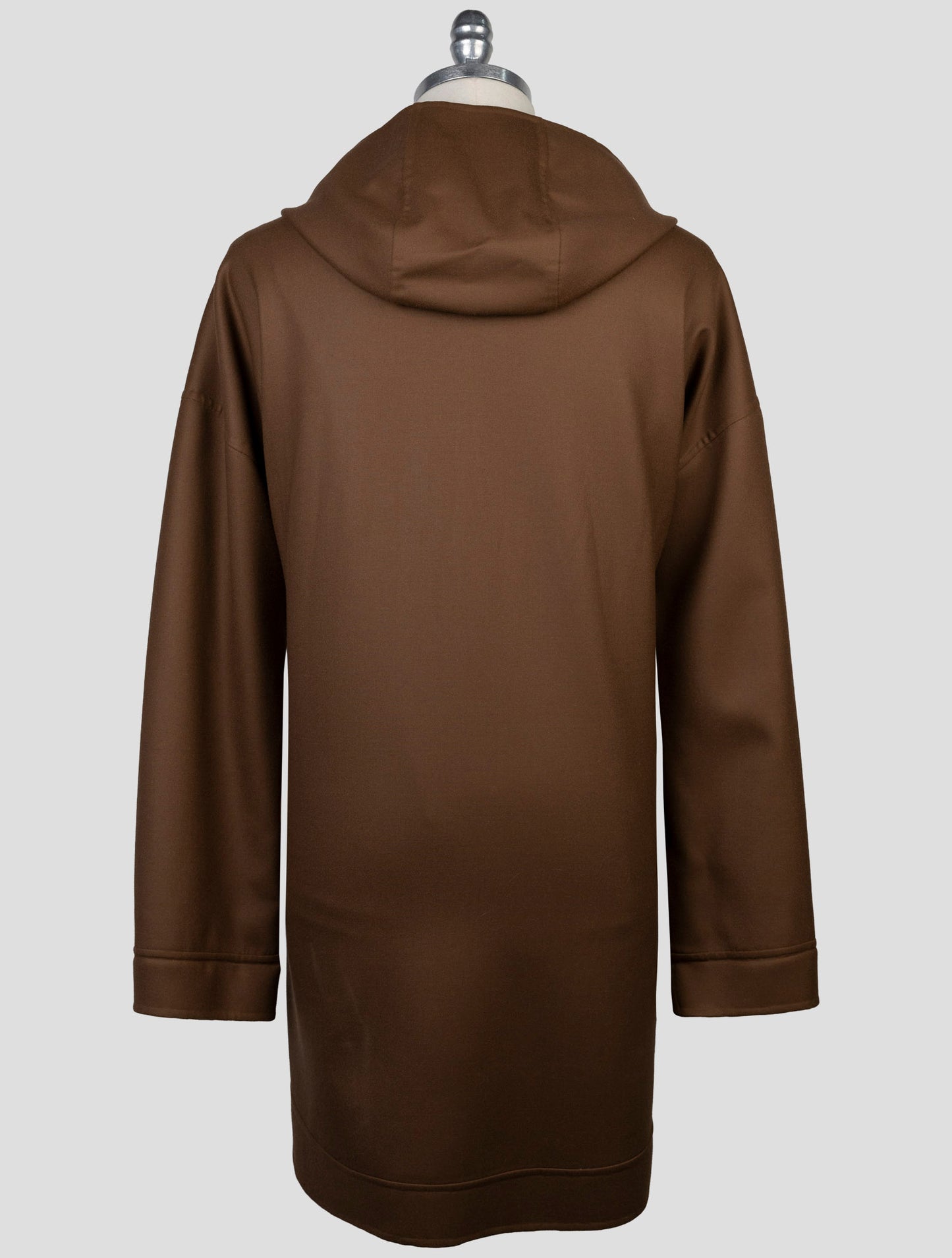 Kiton Brown Wool Ea Overcoat