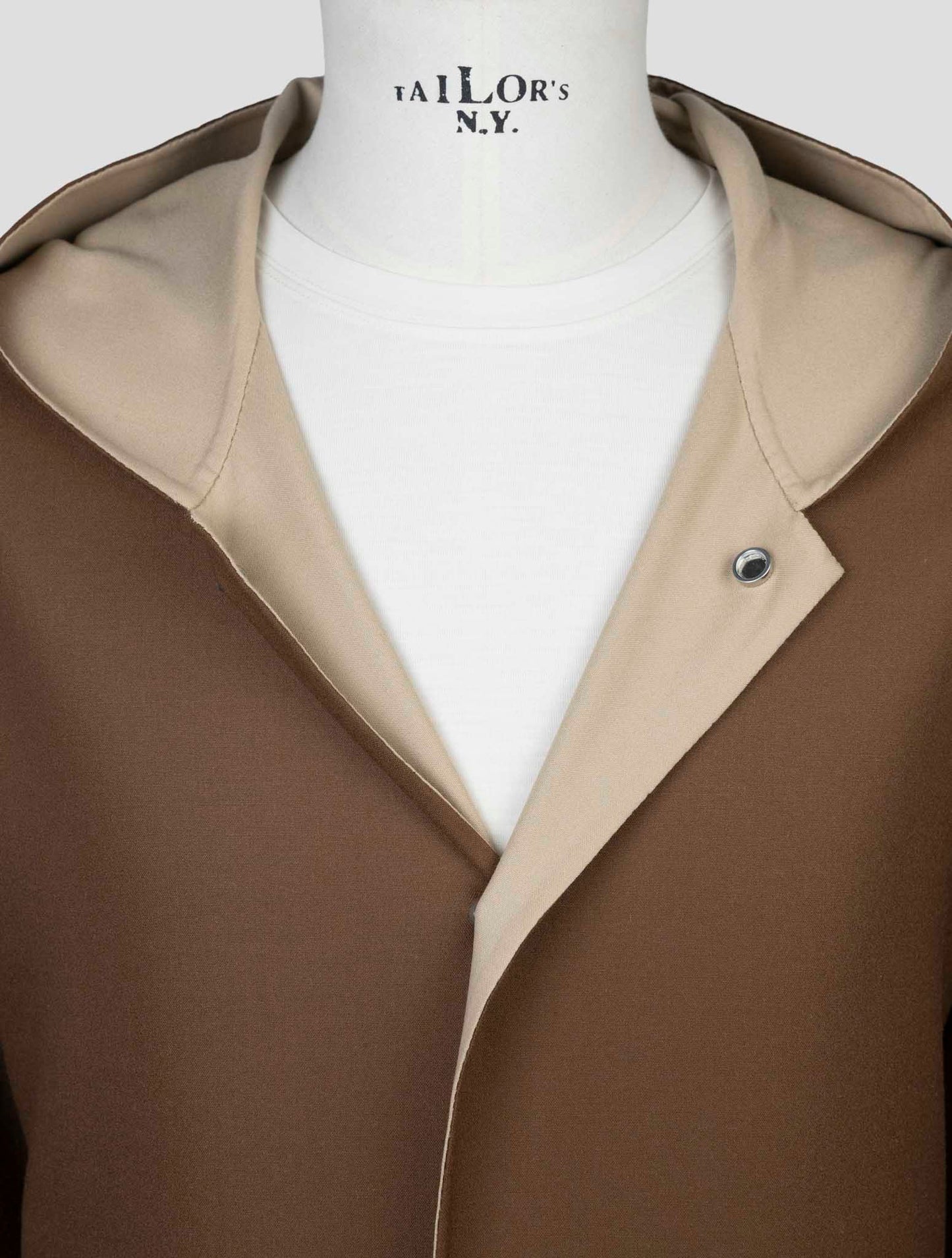 Kiton Brown Wool Ea Overcoat