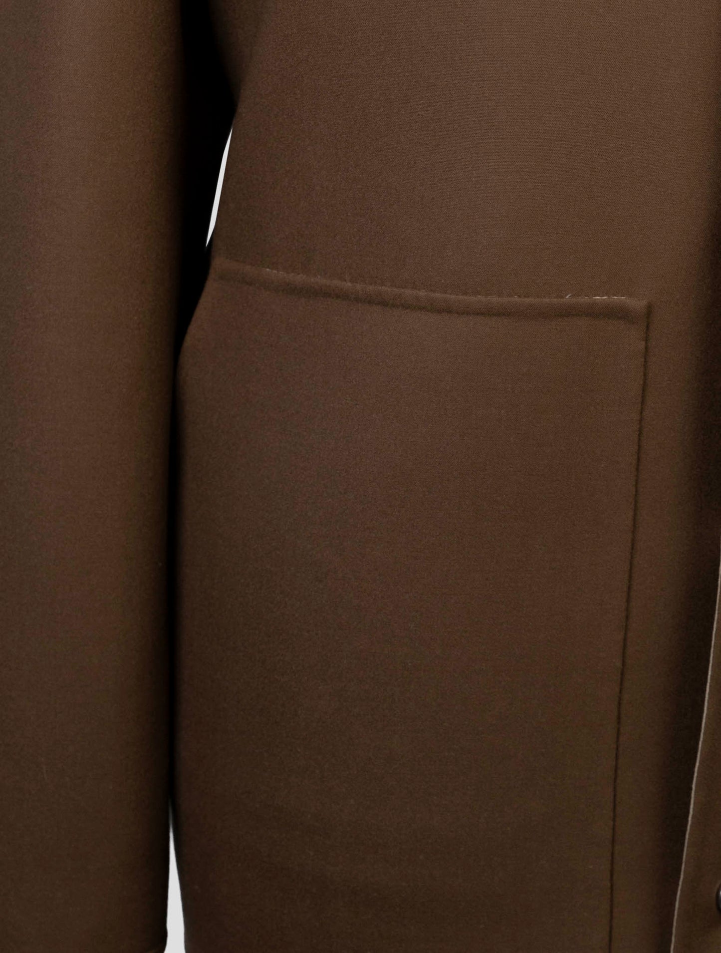 Kiton Brown Wool Ea Overcoat