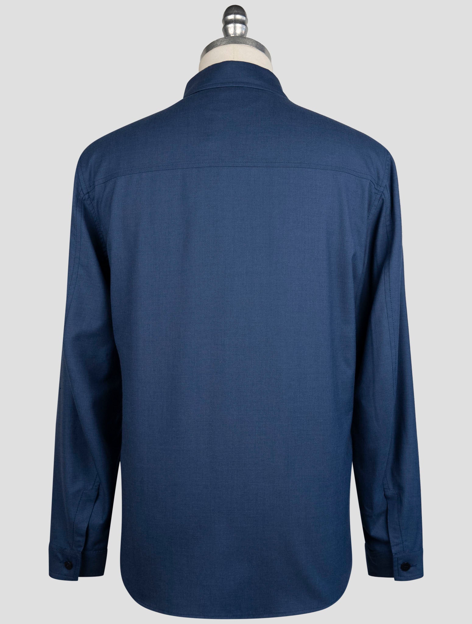 Kiton Blue Cashmere Silk Coat