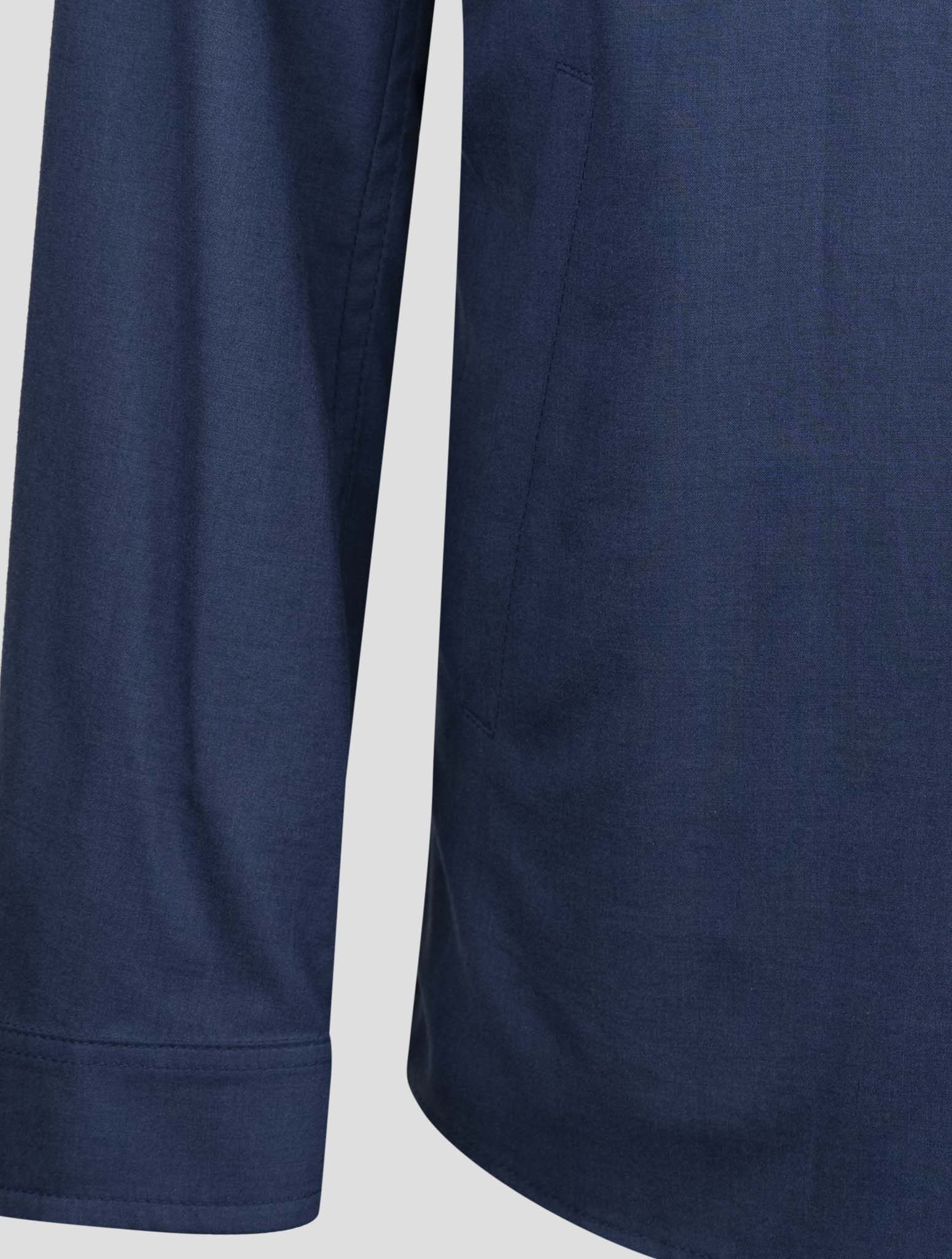 Kiton Blue Cashmere Silk Coat