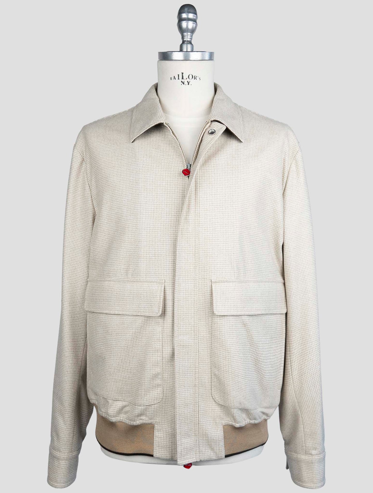 Kiton Brown Virgin Wool Coat