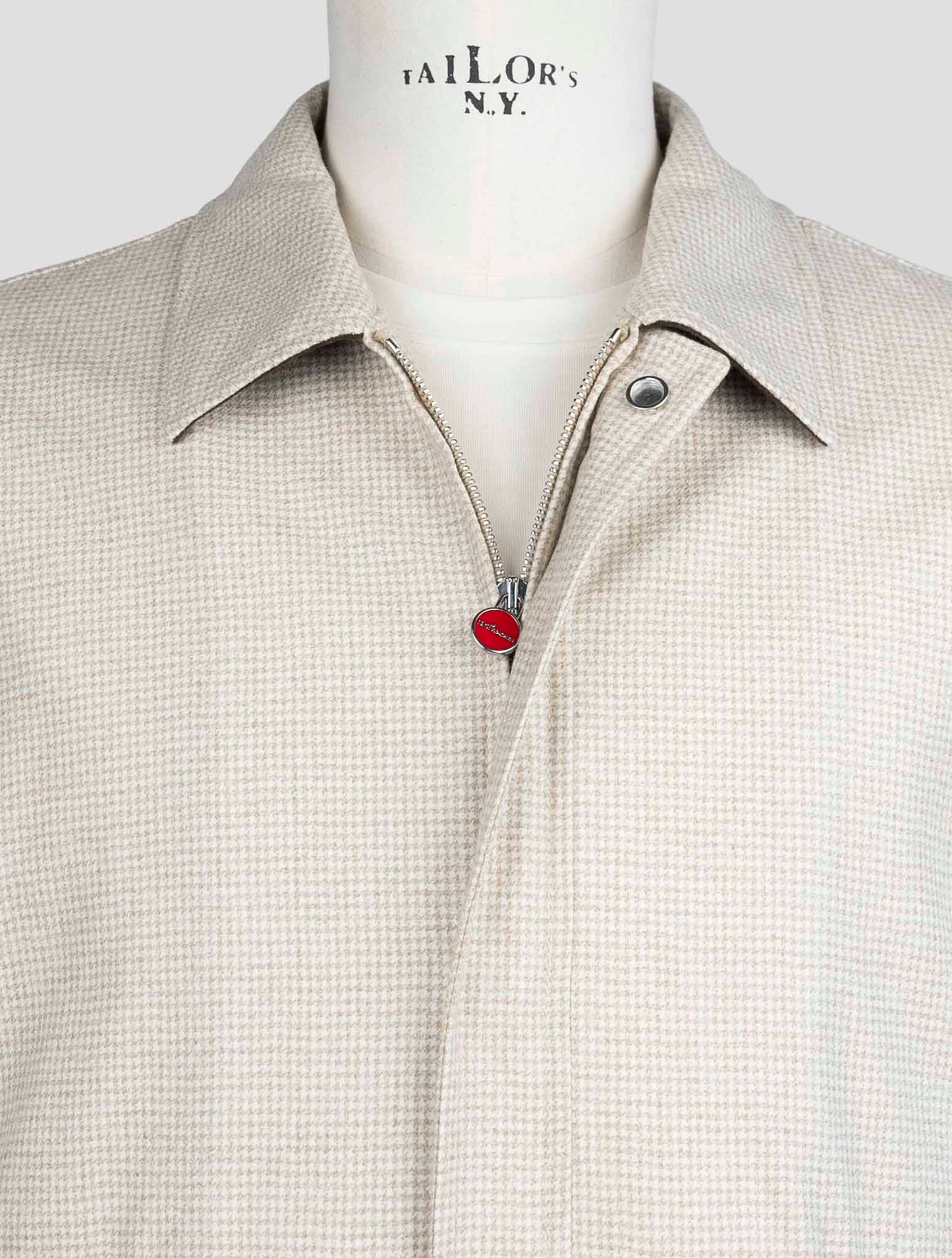 Kiton Brown Virgin Wool Coat