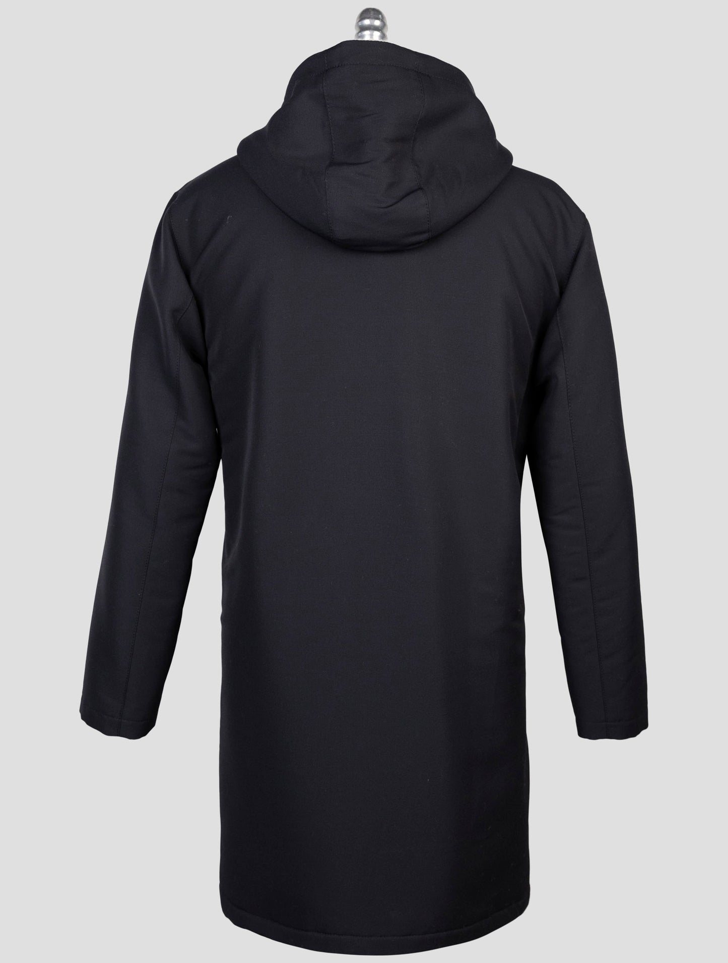 Kiton Blue Wool Pa Overcoat