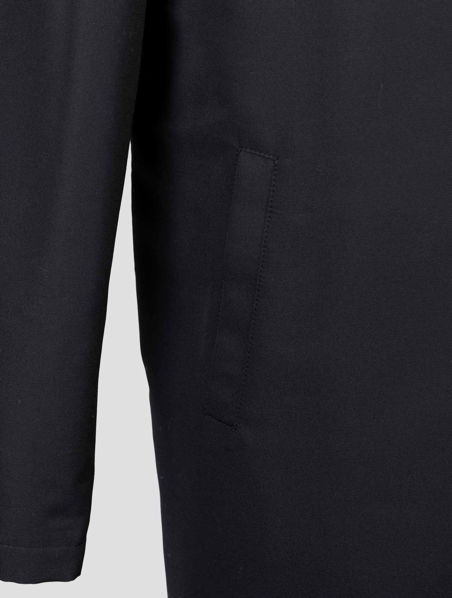 Kiton Blue Wool Pa Overcoat