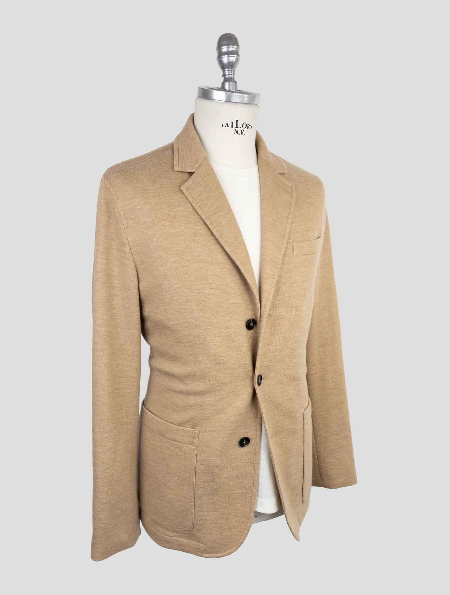 Kiton Beige Cashmere Pa Coat